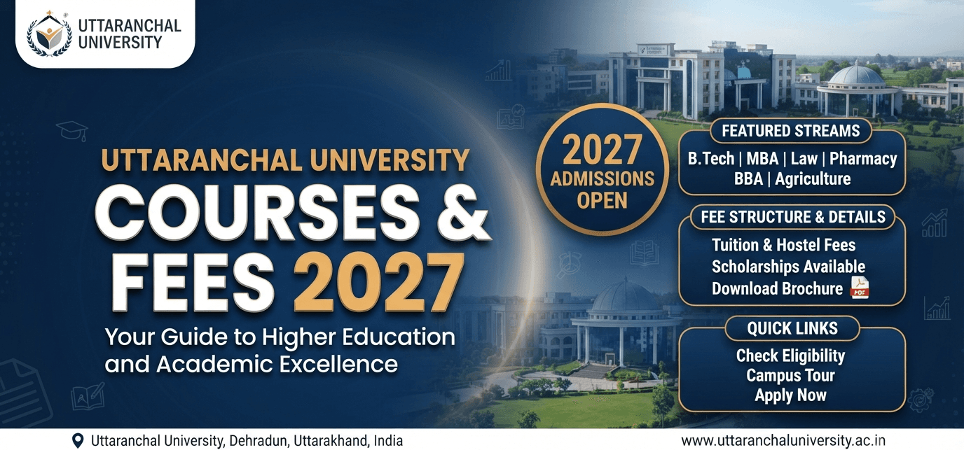 Uttaranchal University Courses and Fees PDF 2027