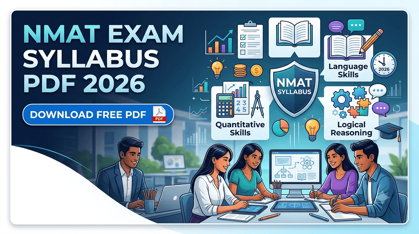 NMAT Exam Syllabus PDF 2026 with section-wise topics, exam pattern and preparation guide