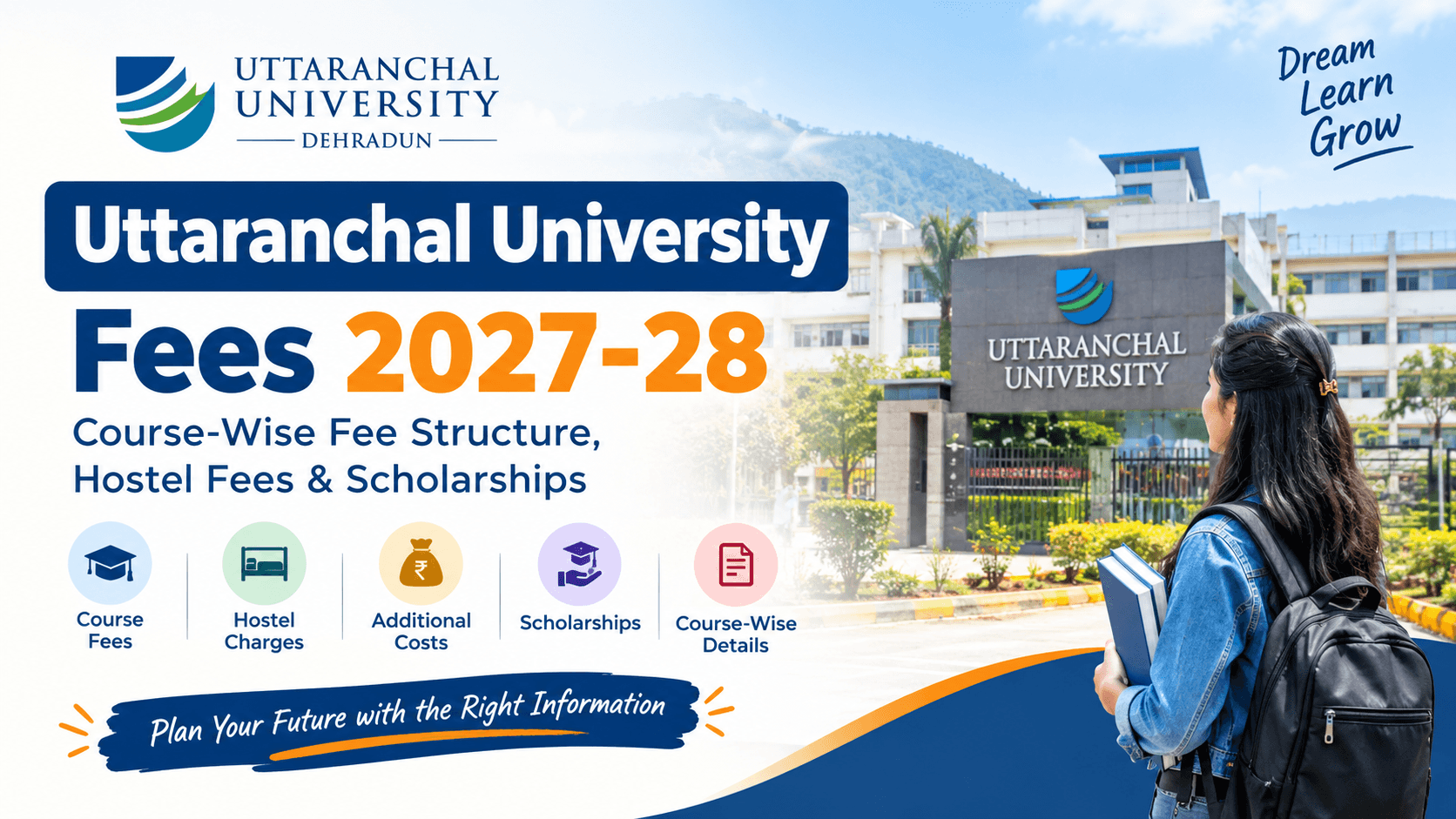 Uttaranchal University Fees 2027-28: Course-Wise Fee Structure, Hostel Fees & Scholarships