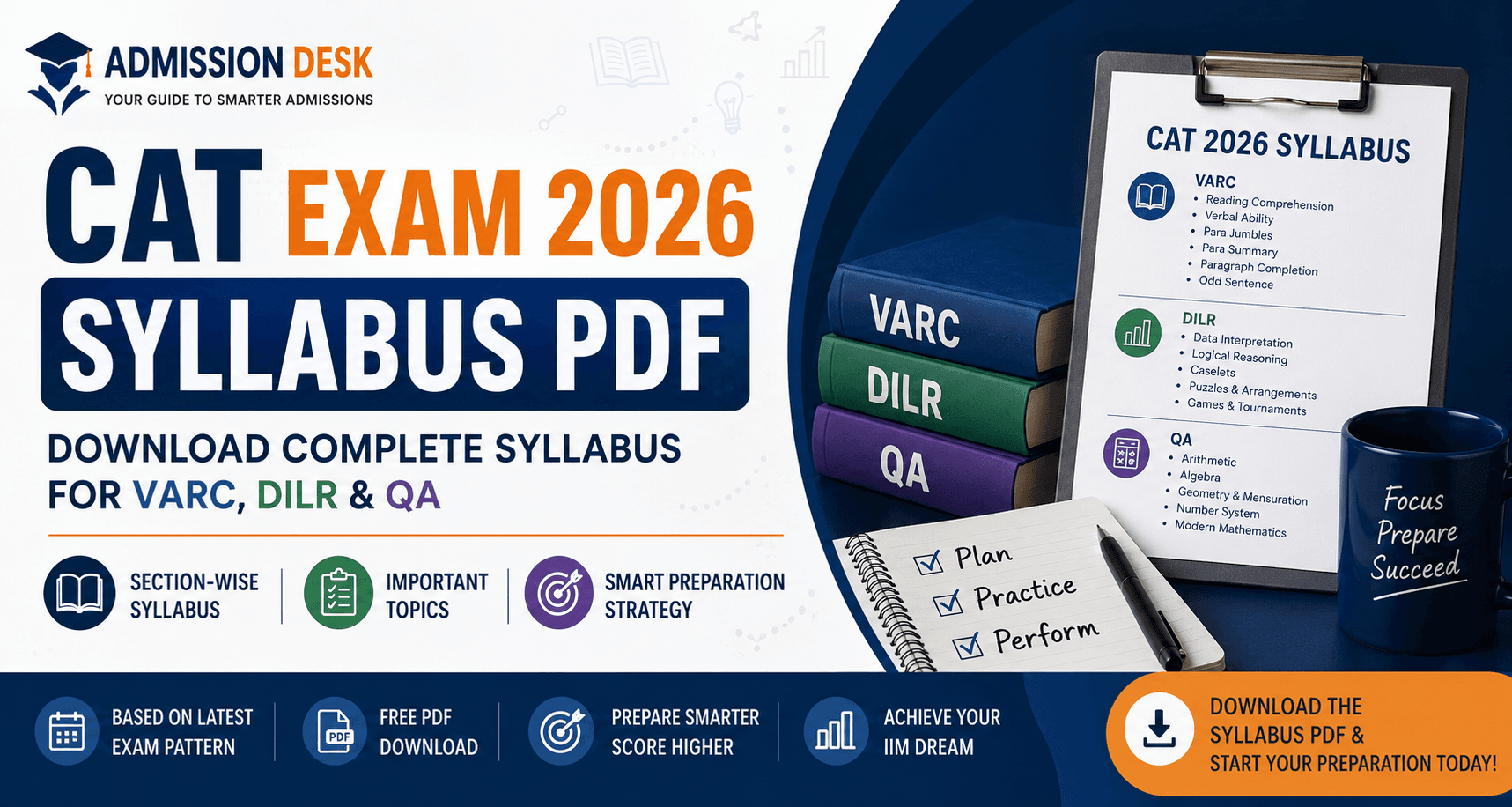 CAT Exam 2026 syllabus and preparation guide for MBA aspirants