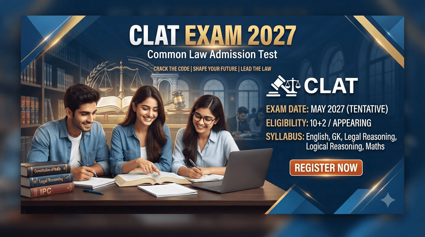 CLAT Exam 2027 dates eligibility syllabus exam pattern registration and preparation